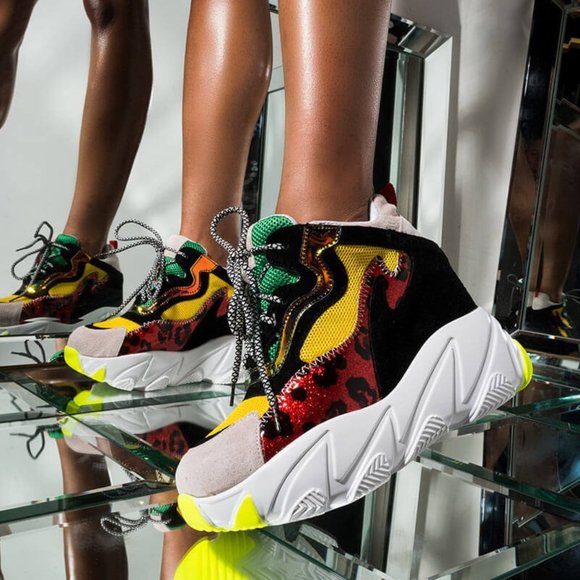 LIFE ME UP NOVELTY PLATFORM WEDGE SNEAKER - Picture 1 of 8